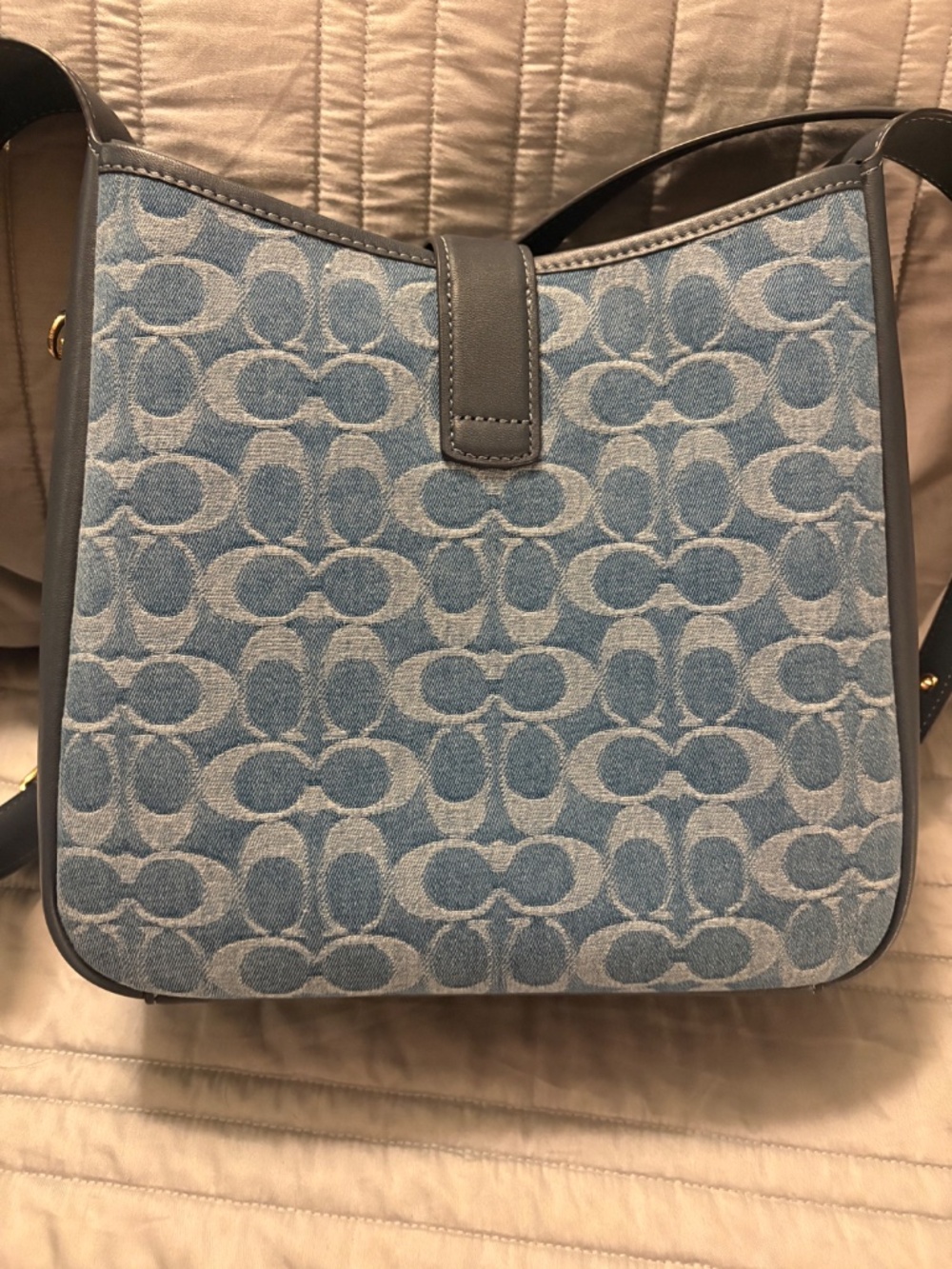 Coach Hadley Convertible Crossbody Bag In Signature Denim - Picture 9 of 13